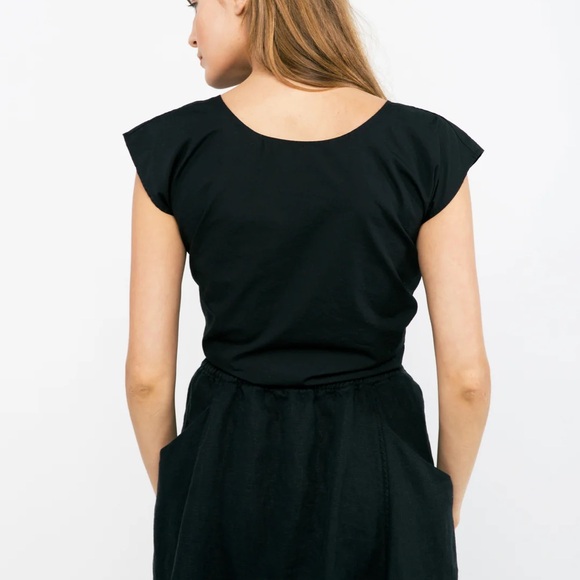 Elizabeth Suzann Maxine Tie Crop Silk Noil, Size Small - Picture 2 of 14